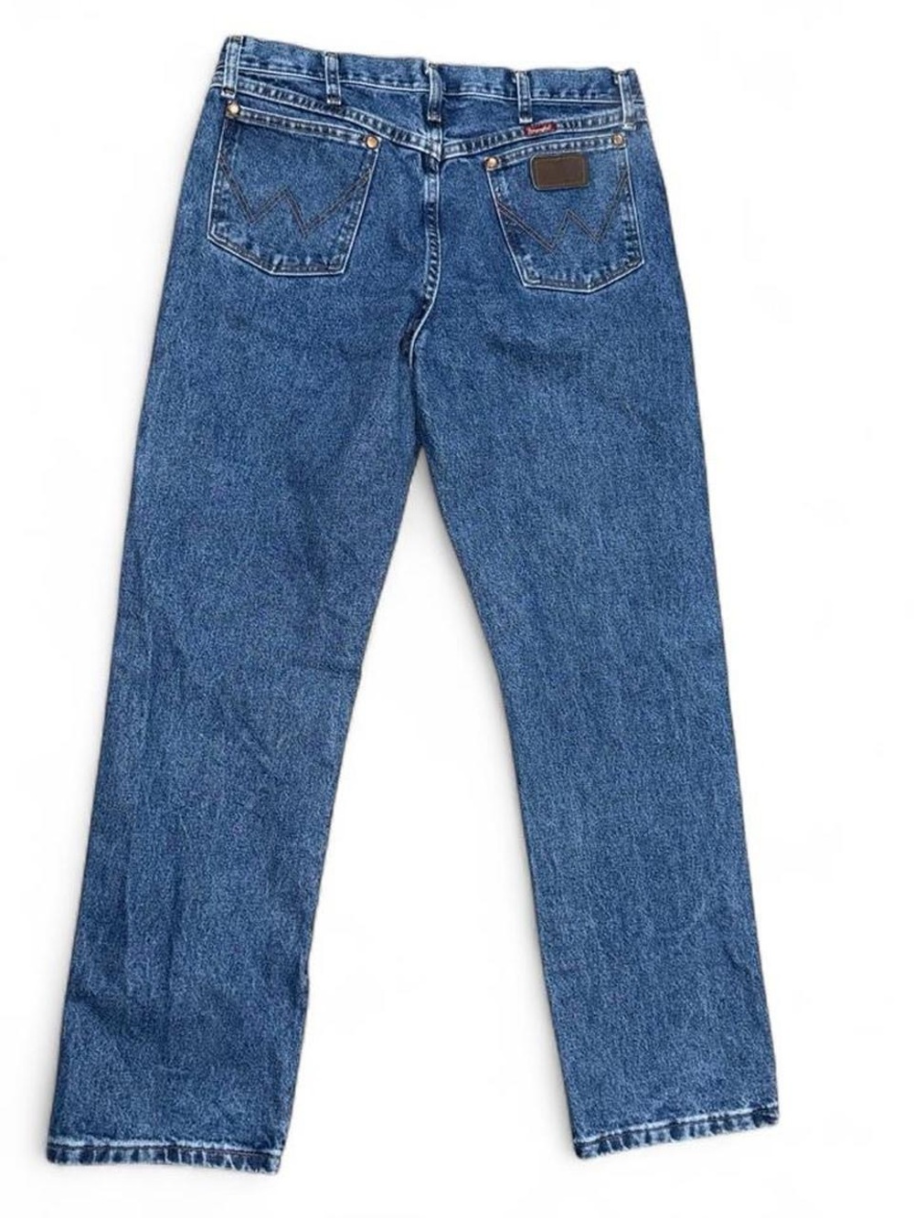 Men's Relaxed Blue Denim Jeans - Classic Straight Leg